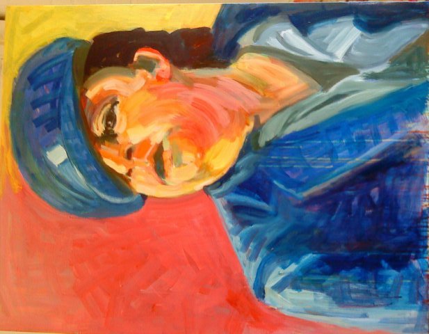 Akryl på lærred, 70x100 Akryl på lærred, 70x100