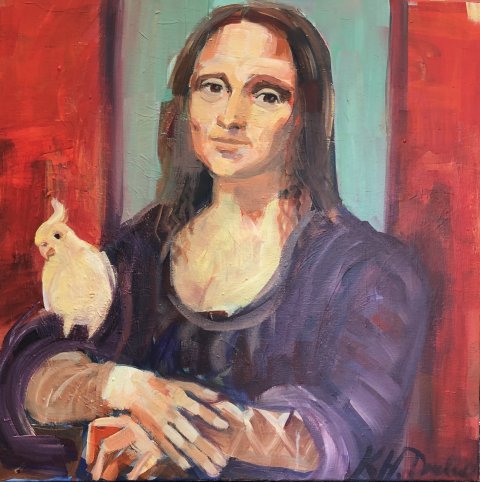 akryl på lærred, 60x60 akryl på lærred, 60x60