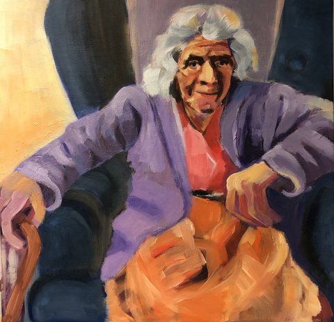 Akryl på lærred, 60x60 Akryl på lærred, 60x60