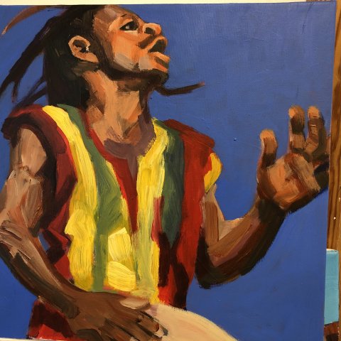 Akryl på lærred 40x40 Akryl på lærred 40x40