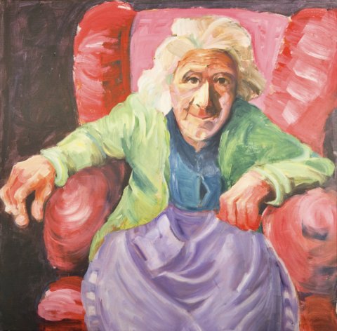 Akryl på lærred, 100x100 Akryl på lærred, 100x100