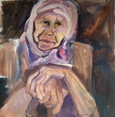 akryl på lærred, 70x70 akryl på lærred, 70x70