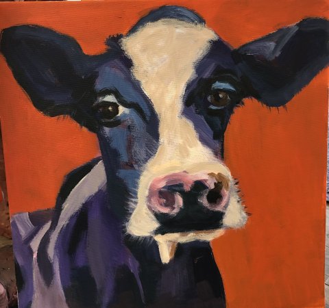 Akryl på lærred, 40x40 Akryl på lærred, 40x40