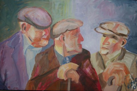 Akryl på lærred, 70x100 Akryl på lærred, 70x100