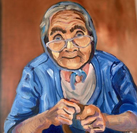 akryl på lærred 70x70 akryl på lærred 70x70