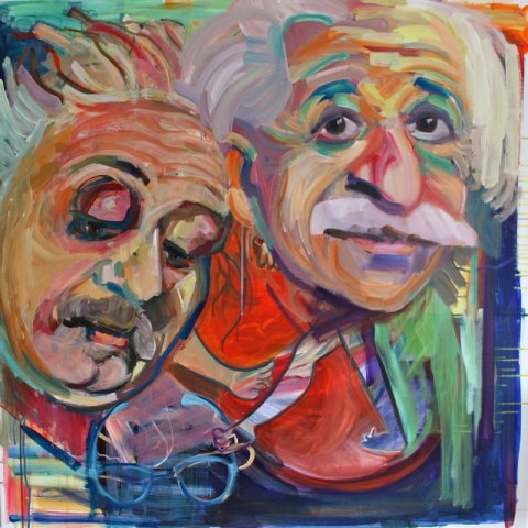 Akryl på lærred, 100x100 Akryl på lærred, 100x100