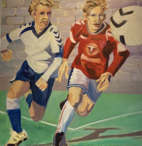 akryl på lærred, 80x80 akryl på lærred, 80x80