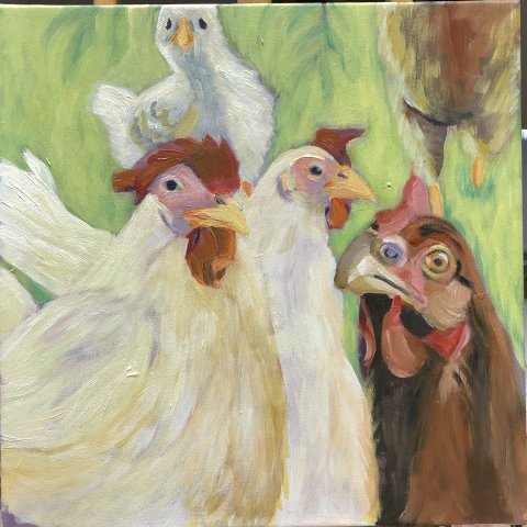 akryl på lærred - 40x40 akryl på lærred - 40x40