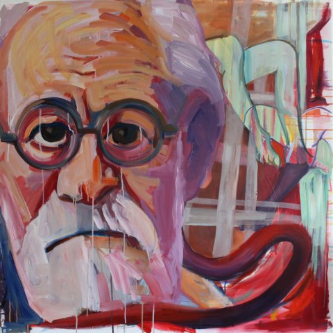 Akryl på lærred, 100x100 Akryl på lærred, 100x100